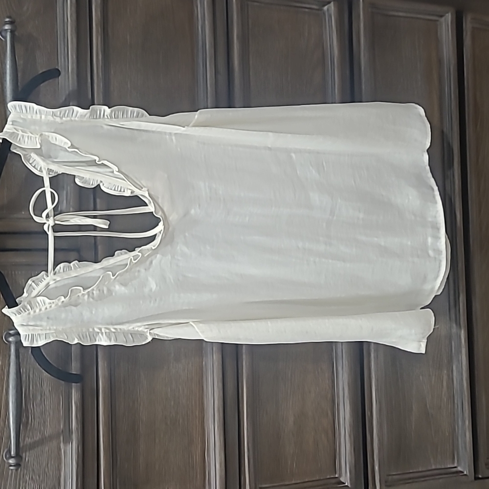Cream silky blouse